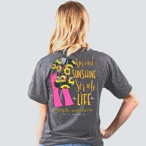 Simply Southern Scrub T-shirt NWT